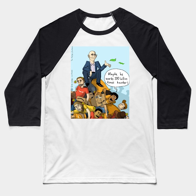 Bezos 200 Billion Baseball T-Shirt by Felipe.Makes.Cartoons